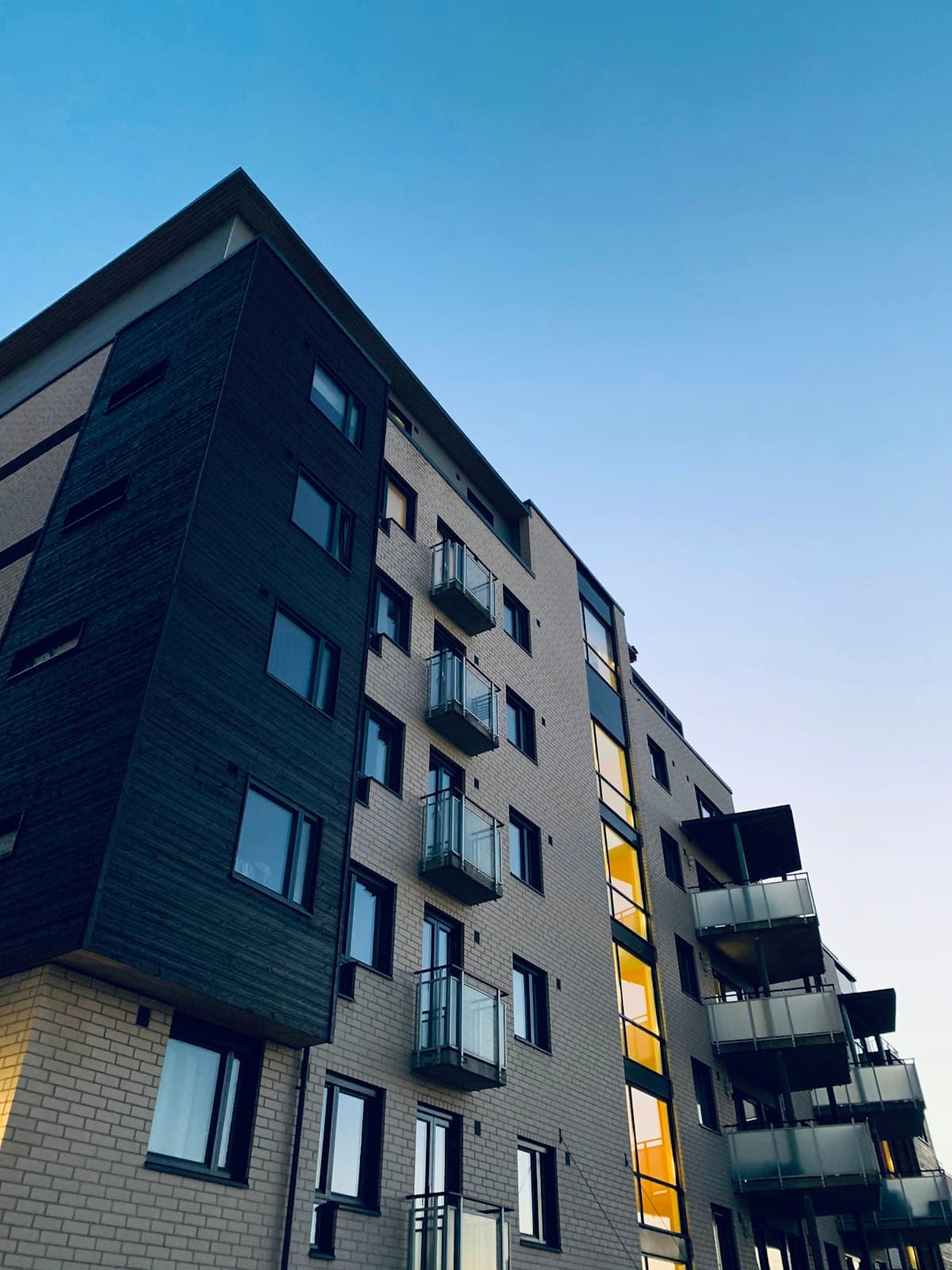 Tamamlanmış modern konut projesi